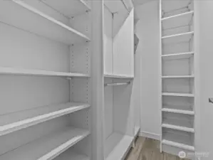 Entry level bedroom closet