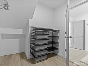 Primary walk in closet