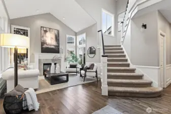 Natural light spills across the space, highlighting the thoughtful details and tasteful finishes. From the moment you step inside, you’re greeted with an atmosphere that feels both gracious and refined.