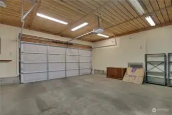 2 car garage with room for storage