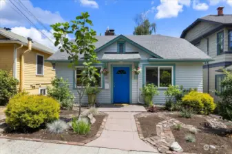 A cute Craftsman on a long, narrow lot, six blocks up from Gas Works Park.