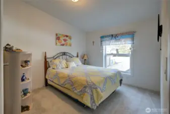 Back through the living room and into the front guest room.