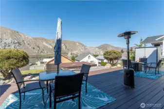 Large deck off main living with stunning views
