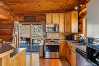 Kitchen w/slider to your beautiful deck