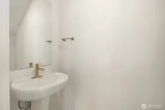 First floor powder room