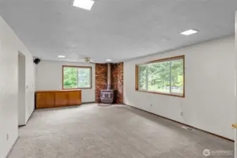 Third view of Family room.