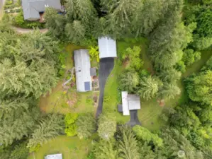 Direct overheard drone photo.