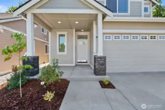 Large, covered front porch. Perfect for sitting outside and staying out of inclement weather.