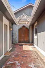Custom doors in entry