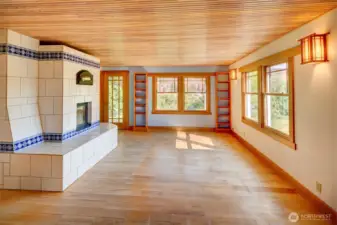 Beautiful natural light in the living area.