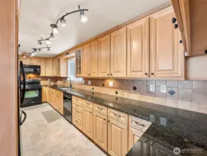 Beautiful Kitchen with Tons of Cupboards and Counterspace.
