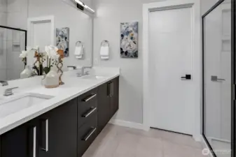 Primary Bathroom (photos of lot34, same floorplan)