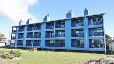 Rear view of the Nautilus building.  Remodel completed in 2025.