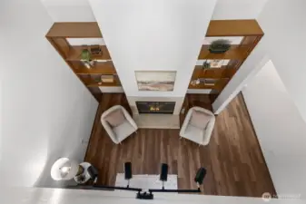 Loft space view to floor one