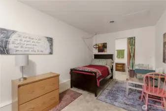 studio apartment in garage