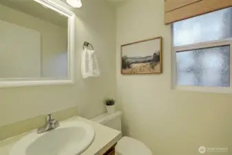 Convenient powder room on main level!