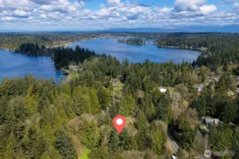Aerial - 1 mile to Wenberg County Park and boat ramp.