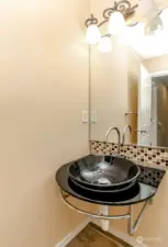 3/4 bath at top of stairs