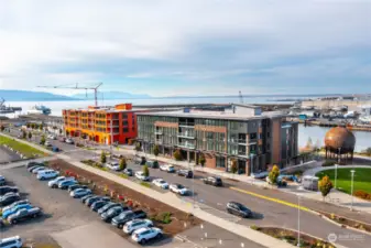 Aerial view of 1025 Waterfront Condominium