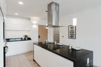 Electric cooktop.