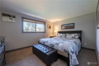 Primary bedroom is situated in the back of the home with the window facing your private back yard.