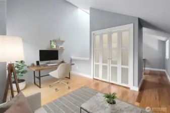 Virtually staged