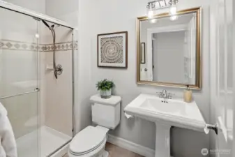 Main floor 3/4 bathroom.