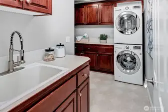 Laundry room on the main floor.