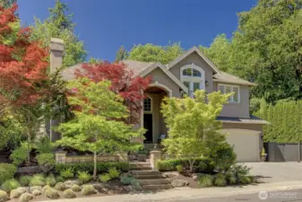 This immaculant home has premiere southwest facing facade.