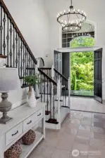 Inviting entryway inside welcomes your guests with grandeur.
