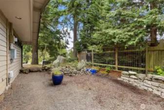 Extra space to the South side of the house that can be further developed.