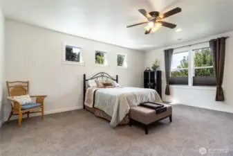 Huge primary bedroom with ensuite.