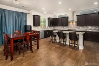Kitchen with eating nook.