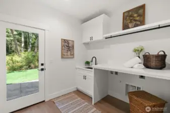 laundry with separate entrance