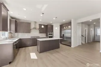 Showing plan without staging, home will include white cabinetry.