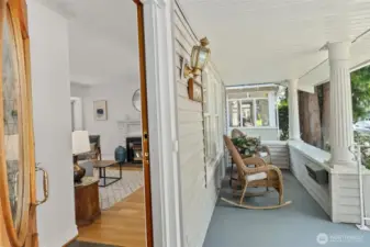 Put your feet up and relax while soaking in the neighborhood.