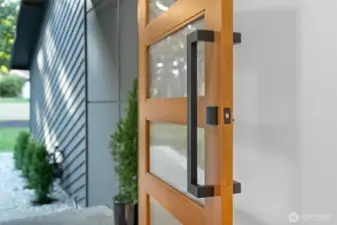 Stunning craftsmanship custom front door