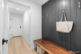 stunning live edge mudroom finishes
