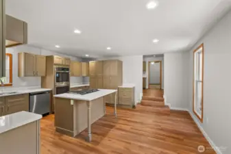 Kitchen with lots of storage and counterspace