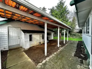 Covered Area in Back yard