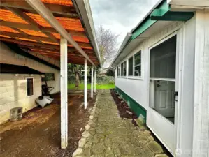 Covered Area in Back yard