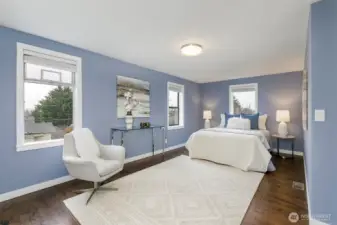 Upper level primary bedroom.