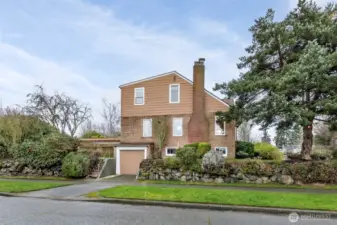 Attached one-car garage.