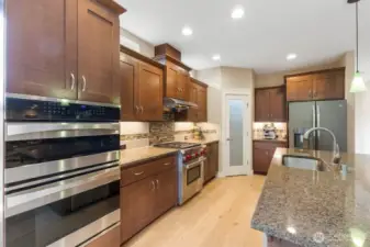 Additional view of the kitchen.