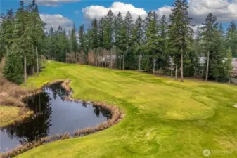 Golf course views on your walk through the neighborhood