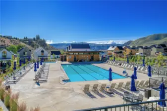View of The Lookout's Vineyard District Pool and Cabana.
