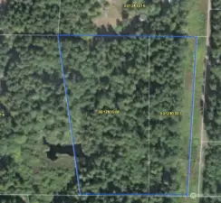 Property is outlined in blue.