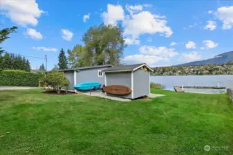 Don't miss washer and dryer in shed.