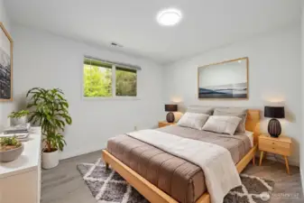 Virtually staged: 4th bedroom, on the left