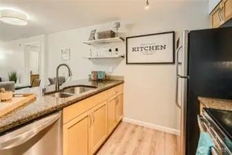 Open concept kitchen
